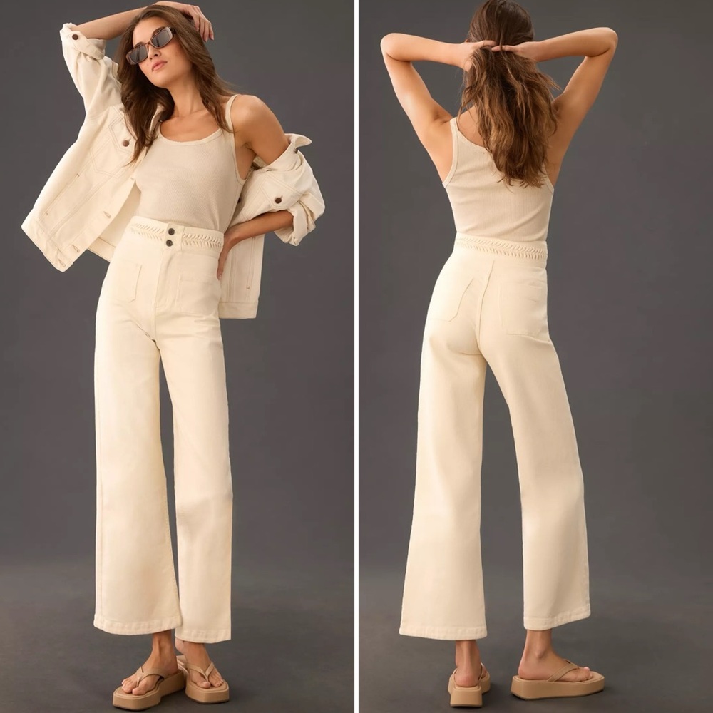 Magali Pascal for Anthropologie Birkin High-Rise Wide Leg Jeans